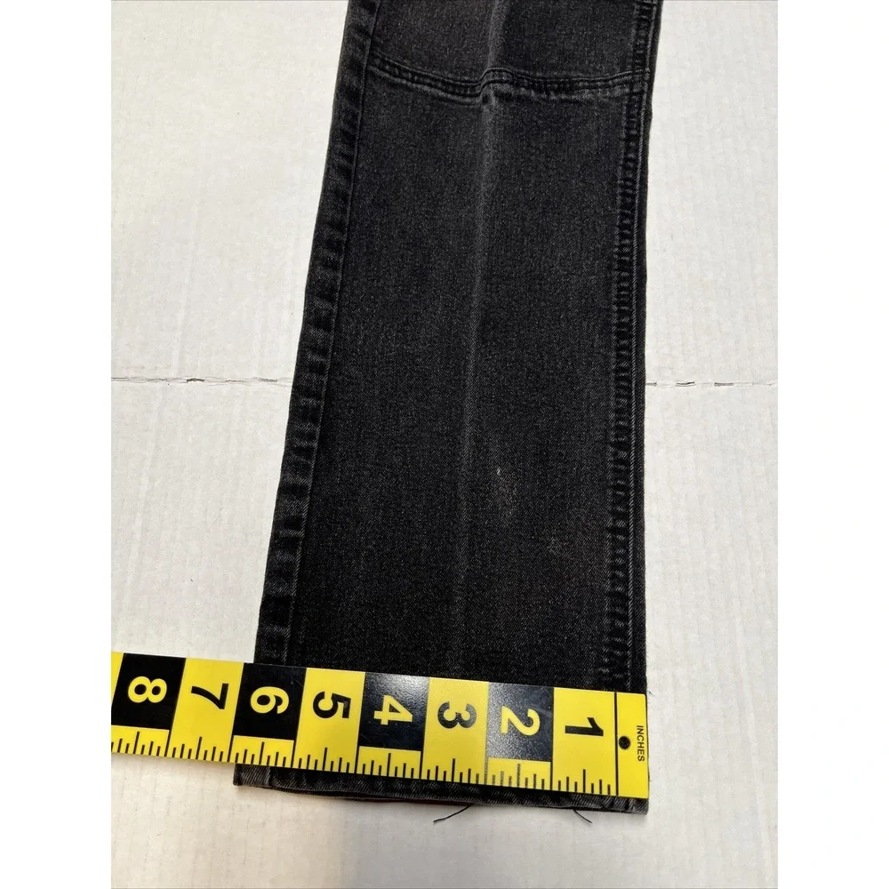 Ring Of Fire Black Denim Jeans Men's 32x32 Slim Fit Zip Pockets